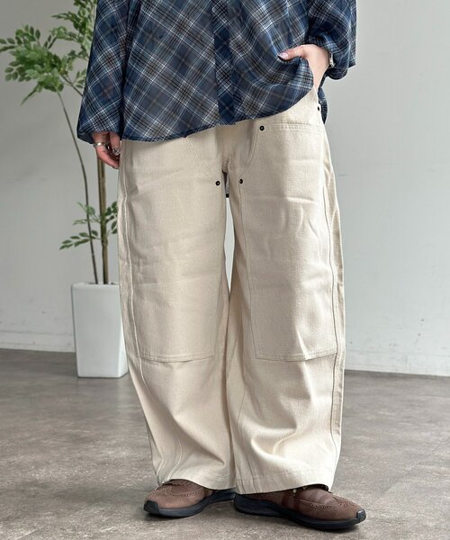 CPCM（シーピーシーエム）の「ダブルニーバレルデニム（デニムパンツ・メンズ・ブラック/サックスブルー/アイボリー・X-LARGE/SMALL/MEDIUM/LARGE）」の2枚目の写真