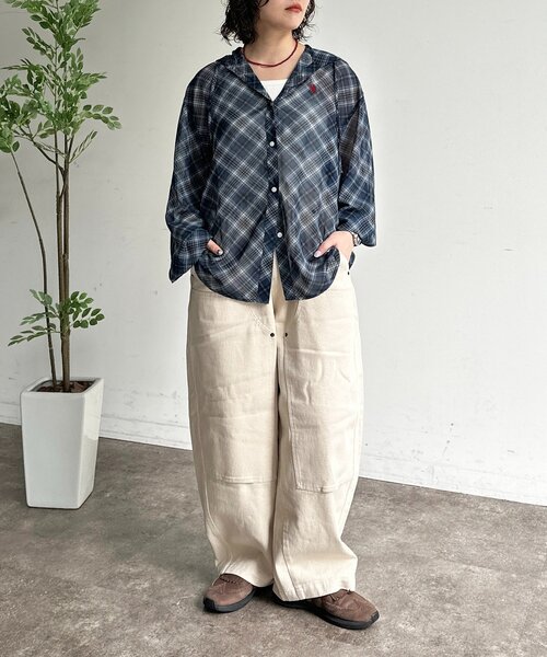 CPCM（シーピーシーエム）の「ダブルニーバレルデニム（デニムパンツ・メンズ・ブラック/サックスブルー/アイボリー・X-LARGE/SMALL/MEDIUM/LARGE）」の10枚目の写真