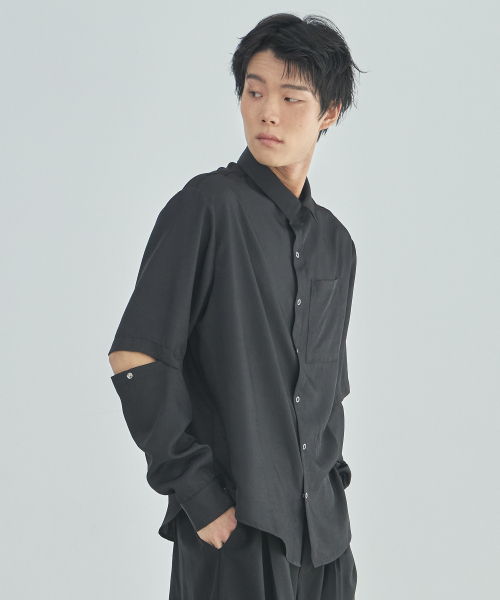 LAD EDITION(ラッドエディション)の「カットオフモジュールシャツ_ブラック(シャツ/ブラウス・メンズ・その他・FREE)」の6枚目の写真