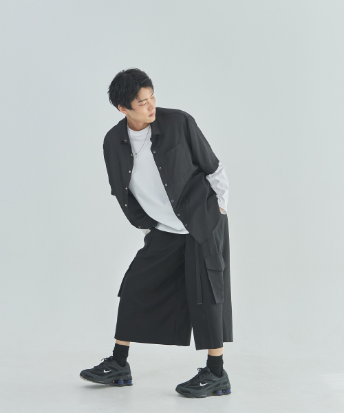 LAD EDITION(ラッドエディション)の「カットオフモジュールシャツ_ブラック(シャツ/ブラウス・メンズ・その他・FREE)」の9枚目の写真
