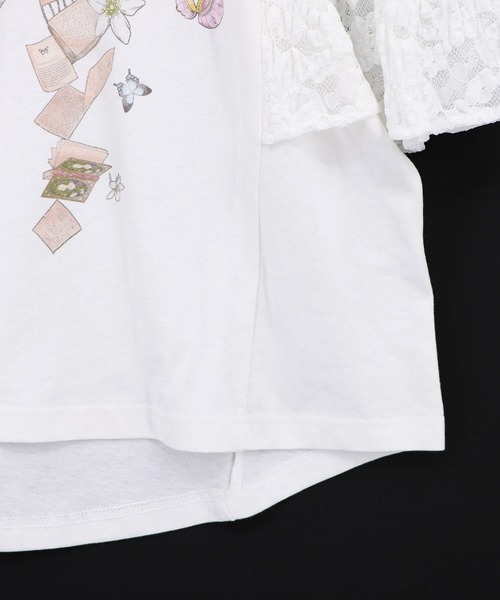 iS ScoLar(イズスカラー)の「562207:おばあちゃんの思い出本棚柄プルオーバー(Tシャツ/カットソー・レディース・ブラック/オフホワイト・M)」の10枚目の写真