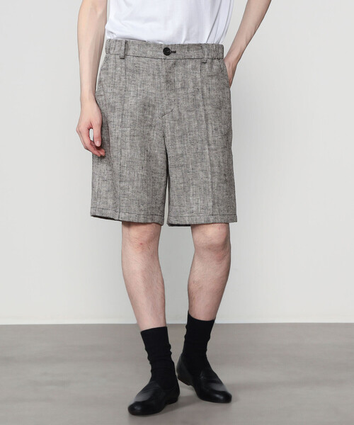 Bshop（ビショップ）の「eunoia| ヘリンボーン ショートパンツ MEN（その他パンツ・メンズ・ブラック・ONE）」の6枚目の写真