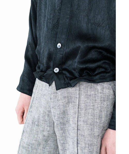 Bshop（ビショップ）の「eunoia| ヘリンボーン ショートパンツ MEN（その他パンツ・メンズ・ブラック・ONE）」の3枚目の写真