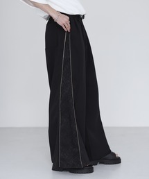 SOCCE（ソーシー）の「サイドZIPジャガードワイドスラックス（スラックス）」