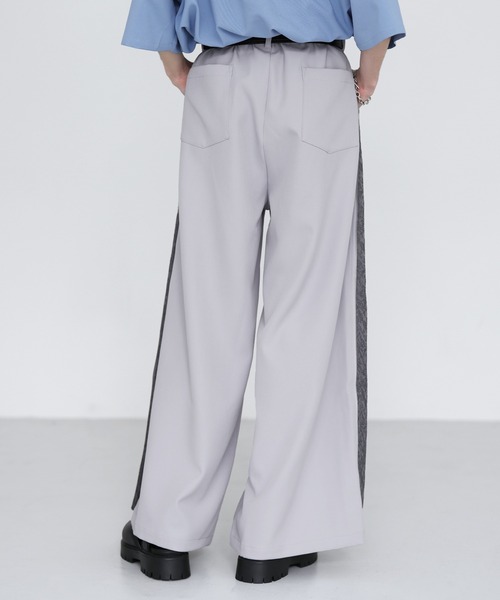 SOCCE(ソーシー)の「サイドZIPジャガードワイドスラックス(スラックス・メンズ・ライトグレー/チャコール/ブラック・XL/L/M/S)」の8枚目の写真