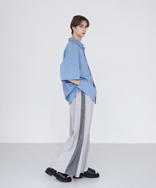 SOCCE(ソーシー)の「サイドZIPジャガードワイドスラックス(スラックス・メンズ・ライトグレー/チャコール/ブラック・XL/L/M/S)」の12枚目の写真