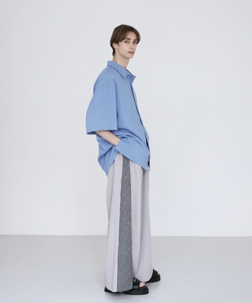 SOCCE(ソーシー)の「サイドZIPジャガードワイドスラックス(スラックス・メンズ・ライトグレー/チャコール/ブラック・XL/L/M/S)」の13枚目の写真
