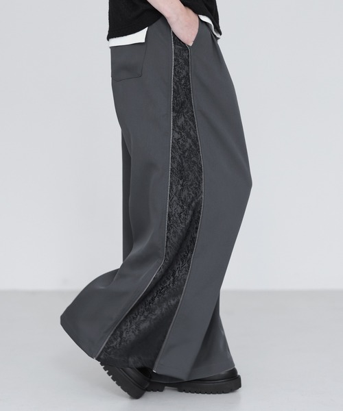 SOCCE(ソーシー)の「サイドZIPジャガードワイドスラックス(スラックス・メンズ・ライトグレー/チャコール/ブラック・XL/L/M/S)」の17枚目の写真