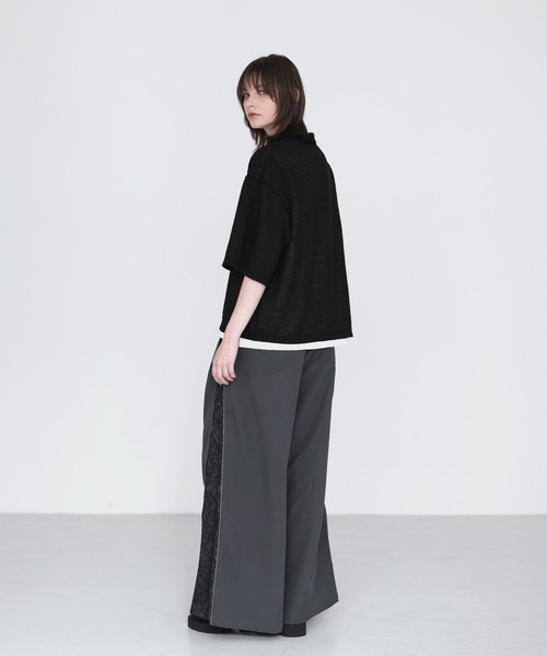 SOCCE(ソーシー)の「サイドZIPジャガードワイドスラックス(スラックス・メンズ・ライトグレー/チャコール/ブラック・XL/L/M/S)」の22枚目の写真