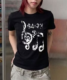 ヴィンテージライクロゴプリントTシャツ/コンパクト半袖トップス