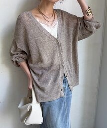 DouDou（ドゥドゥ）の「メランジ前後2WAYカーディガン（カーディガン/ボレロ）」