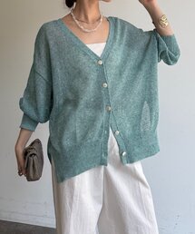 DouDou（ドゥドゥ）の「メランジ前後2WAYカーディガン（カーディガン/ボレロ）」