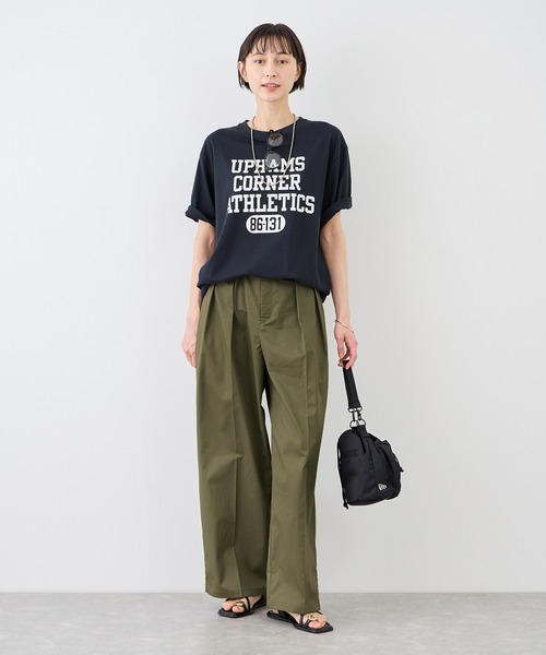 ROPE' PICNIC(ロペピクニック)の「タックデザインチノパンツ/UVカット(チノパンツ・レディース・カーキ/ベージュ/オフホワイト・L/M)」の5枚目の写真