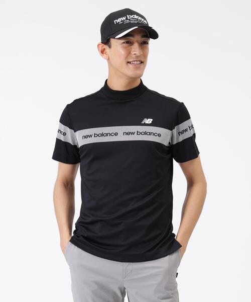 接触冷感 半袖 モックネック プルオーバー (MENS)（Tシャツ/カットソー
