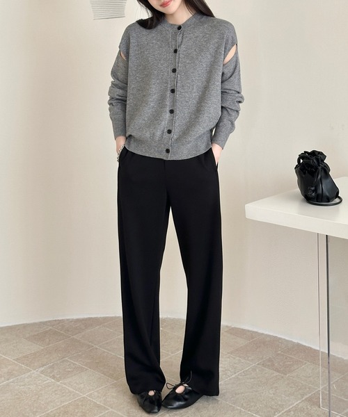 DAY CLOSET(デイ クローゼット)の「【大きいサイズ有/後ろゴム有】ゆるっとコクーンシルエット。リラックス イージーパンツ レディース(その他パンツ・レディース・ブラック/ネイビー/グレー/アイボリー/マスタード・L/XL/S/M)」の9枚目の写真