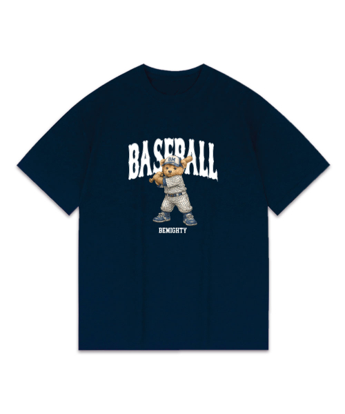 BEMIGHTY（ビーマイティー）の「BM ベア 野球チーム オーバーサイズ 半袖Tシャツ [ブラック]（Tシャツ/カットソー・メンズ・その他・LARGE/X-LARGE/XX-LARGE）」の3枚目の写真