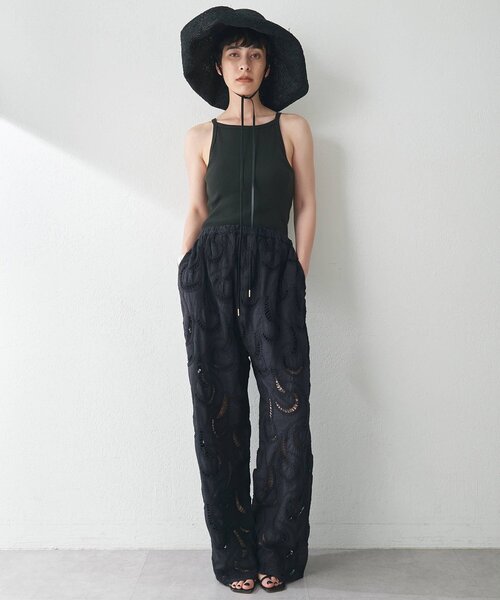Whim Gazette(ウィムガゼット)の「【WEB限定】エンブロイダリーパンツ(その他パンツ・レディース・ホワイト/ブラック・FREE)」の16枚目の写真