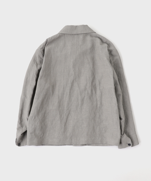 seya.(セヤ)の「SEYA.(セヤ) LAO BLOUSON/KERSEY CHAMBRAY LINEN(その他アウター・メンズ・グレー・3)」の3枚目の写真