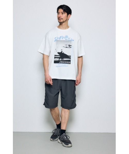 AZUL by moussy(アズールバイマウジー)の「SHELTECH Light ショートパンツ(スラックス・メンズ・ブラック/グレー系その他/グレー・MEDIUM/LARGE/SMALL)」の14枚目の写真