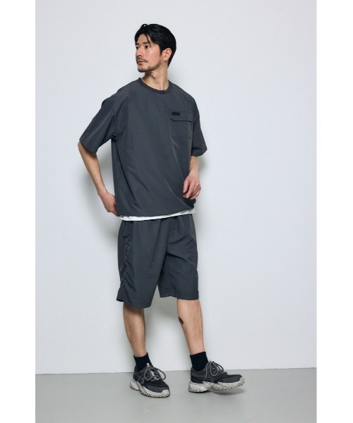 AZUL by moussy(アズールバイマウジー)の「SHELTECH Light ショートパンツ(スラックス・メンズ・ブラック/グレー系その他/グレー・MEDIUM/LARGE/SMALL)」の15枚目の写真