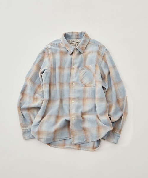 REMI RELIEF(レミレリーフ)の「【REMI RELIEF/レミレリーフ】ヴィンテージチェックシャツ(シャツ/ブラウス・メンズ・イエロー/ブルー・S/M)」の8枚目の写真