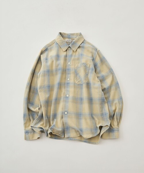 REMI RELIEF(レミレリーフ)の「【REMI RELIEF/レミレリーフ】ヴィンテージチェックシャツ(シャツ/ブラウス・メンズ・イエロー/ブルー・S/M)」の15枚目の写真