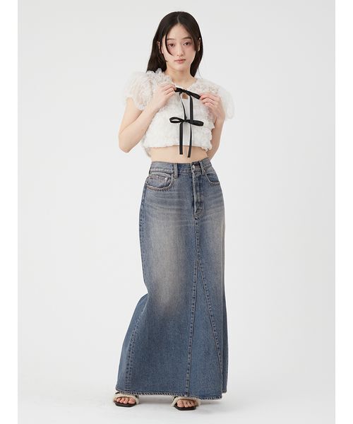 LILY BROWN(リリーブラウン)の「デニムマーメイドスカート(スカート・レディース・ブルー/ブラック・1/0)」の18枚目の写真