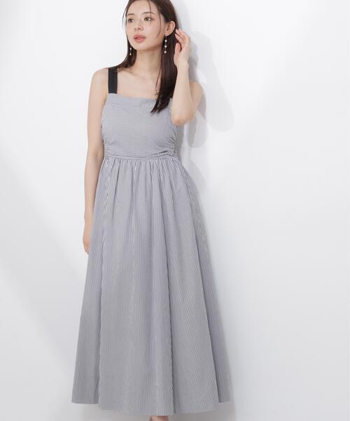 PROPORTION BODY DRESSING（プロポーションボディドレッシング）の「ストライプキャミワンピース / 1216240602（ワンピース・レディース・ブルー/ブラック・SMALL/P/S/MEDIUM）」の3枚目の写真