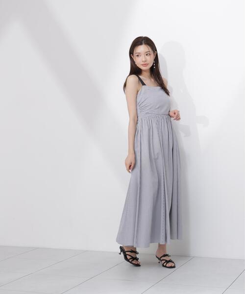 PROPORTION BODY DRESSING（プロポーションボディドレッシング）の「ストライプキャミワンピース / 1216240602（ワンピース・レディース・ブルー/ブラック・SMALL/P/S/MEDIUM）」の4枚目の写真
