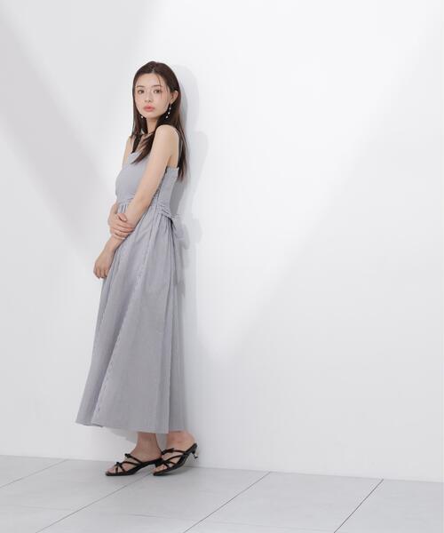 PROPORTION BODY DRESSING（プロポーションボディドレッシング）の「ストライプキャミワンピース / 1216240602（ワンピース・レディース・ブルー/ブラック・SMALL/P/S/MEDIUM）」の5枚目の写真