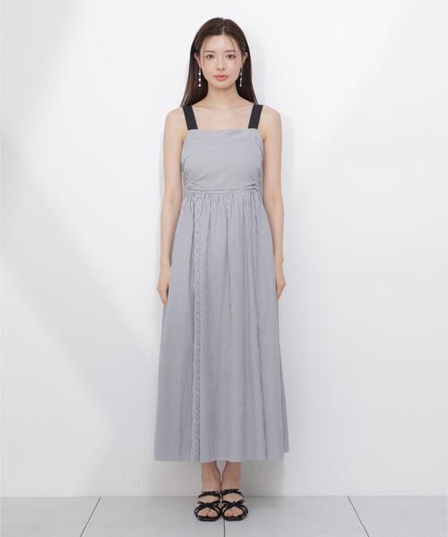 PROPORTION BODY DRESSING（プロポーションボディドレッシング）の「ストライプキャミワンピース / 1216240602（ワンピース・レディース・ブルー/ブラック・SMALL/P/S/MEDIUM）」の8枚目の写真