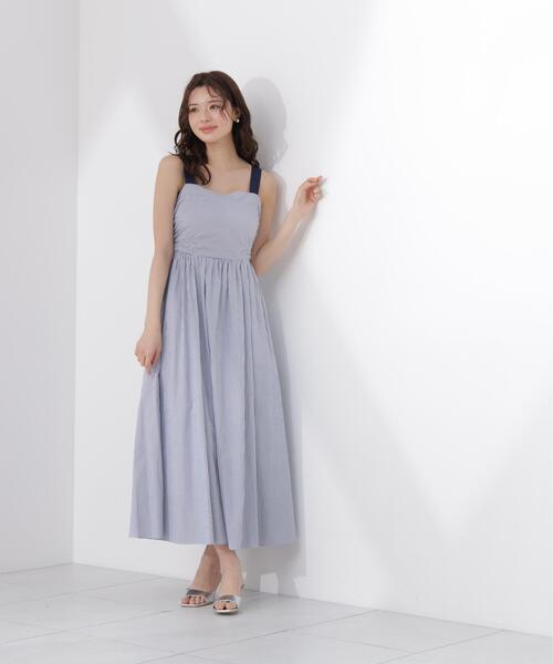 PROPORTION BODY DRESSING（プロポーションボディドレッシング）の「ストライプキャミワンピース / 1216240602（ワンピース・レディース・ブルー/ブラック・SMALL/P/S/MEDIUM）」の18枚目の写真