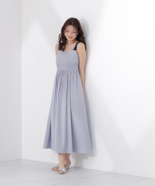 PROPORTION BODY DRESSING（プロポーションボディドレッシング）の「ストライプキャミワンピース / 1216240602（ワンピース・レディース・ブルー/ブラック・SMALL/P/S/MEDIUM）」の19枚目の写真