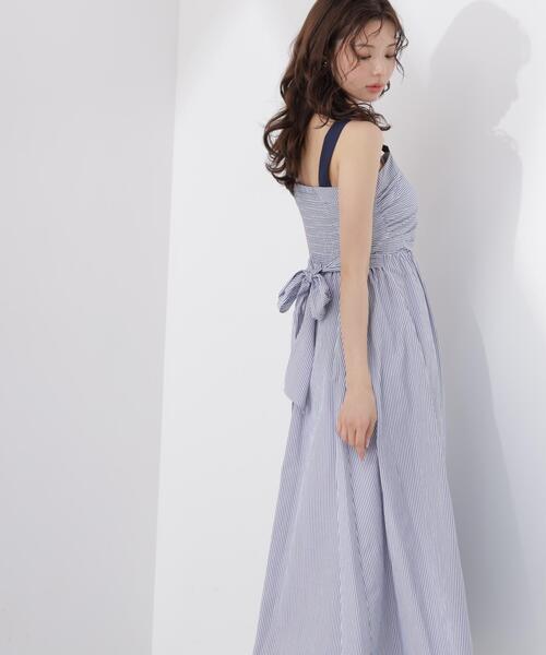 PROPORTION BODY DRESSING（プロポーションボディドレッシング）の「ストライプキャミワンピース / 1216240602（ワンピース・レディース・ブルー/ブラック・SMALL/P/S/MEDIUM）」の21枚目の写真