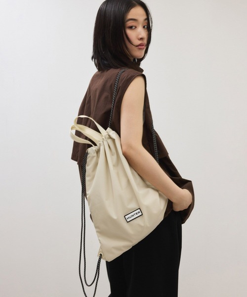 HUNTER(ハンター)の「【WEB限定】・【HUNTER for ADAM ET ROPE'】 別注 TRAVEL DRAWSTRING BACKPACK TOTE(トートバッグ・レディース・キナリ・FREE)」の18枚目の写真
