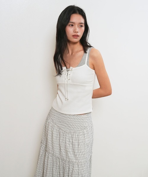 セール】【GENERAL IDEA】アイレット スリーブレス / EYELET