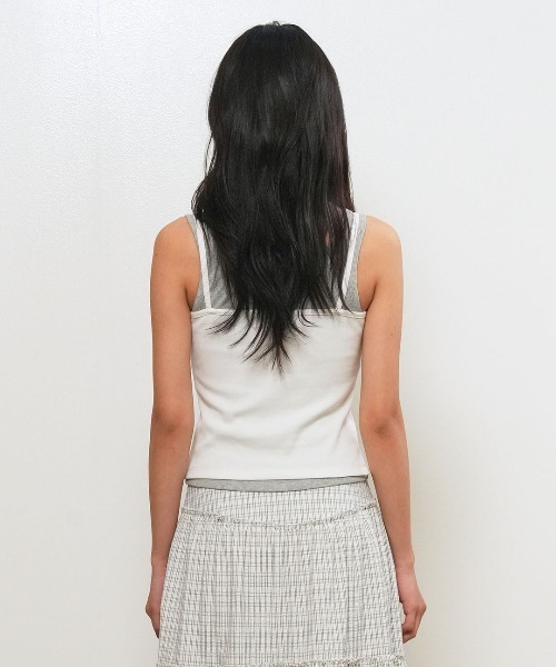 GENERAL IDEA(ジェネラルアイデア)の「【GENERAL IDEA】アイレット スリーブレス / EYELET SLEEVELESS TOP(キャミソール・レディース・ブラック/ホワイト・L/M/S)」の13枚目の写真
