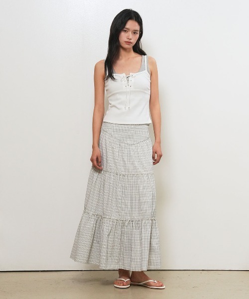 GENERAL IDEA(ジェネラルアイデア)の「【GENERAL IDEA】アイレット スリーブレス / EYELET SLEEVELESS TOP(キャミソール・レディース・ブラック/ホワイト・L/M/S)」の14枚目の写真