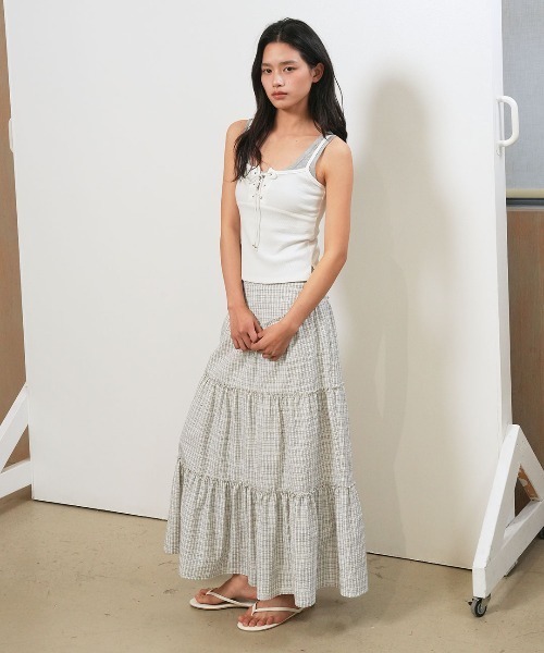 GENERAL IDEA(ジェネラルアイデア)の「【GENERAL IDEA】アイレット スリーブレス / EYELET SLEEVELESS TOP(キャミソール・レディース・ブラック/ホワイト・L/M/S)」の11枚目の写真