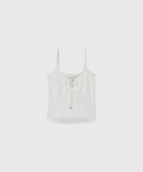 GENERAL IDEA(ジェネラルアイデア)の「【GENERAL IDEA】アイレット スリーブレス / EYELET SLEEVELESS TOP(キャミソール・レディース・ブラック/ホワイト・L/M/S)」の12枚目の写真