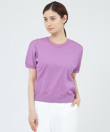 【WEB・一部店舗限定】【ウォッシャブル】シアーニット　プルオーバー