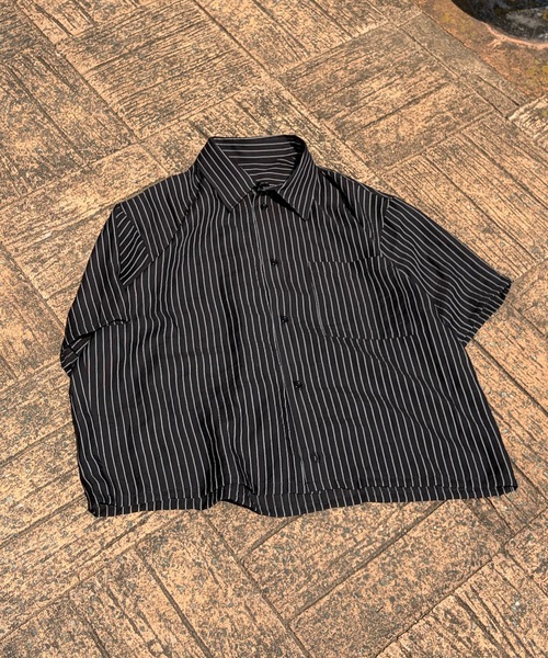 UNDERSTATEMENTs(アンダーステイトメント)の「【ユニセックス】ストライプシアーシャツ(シャツ/ブラウス・メンズ・ブラック/ブルー・MEDIUM/LARGE)」の13枚目の写真
