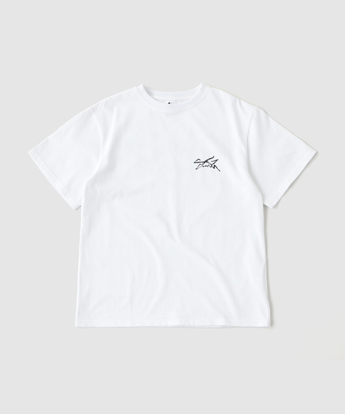 SPECIAL GUEST K.K(スペシャルゲスト)の「SPECIAL GUEST / スペシャルゲスト SG FACE LOGO TEE(Tシャツ/カットソー・メンズ・ホワイト/ネイビー・MEDIUM/LARGE)」の2枚目の写真