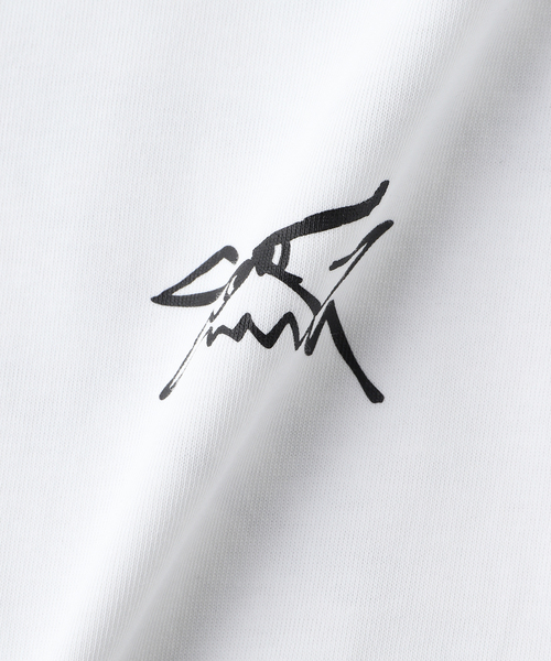 SPECIAL GUEST K.K(スペシャルゲスト)の「SPECIAL GUEST / スペシャルゲスト SG FACE LOGO TEE(Tシャツ/カットソー・メンズ・ホワイト/ネイビー・MEDIUM/LARGE)」の5枚目の写真