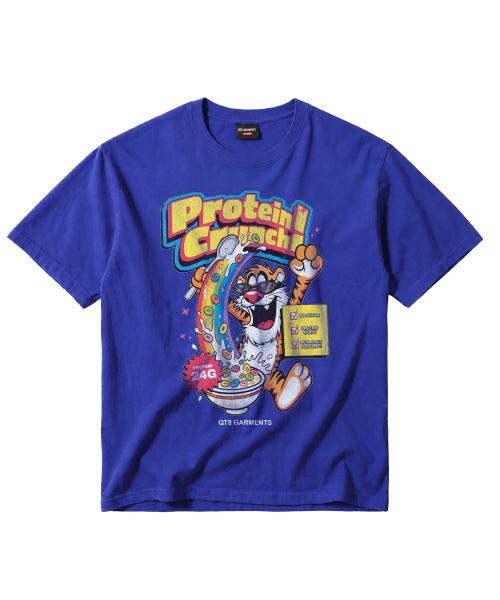 QT8 GARMENTS（キューティーエイトガーメント）の「LB Protein Crunch 2 Washed Tee (Blue)（Tシャツ/カットソー・メンズ・その他・SMALL/MEDIUM/LARGE/X-LARGE）」の2枚目の写真
