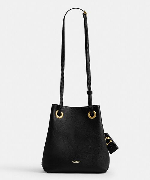 COACH(コーチ)の「ジェイド ドローストリング バッグ(ショルダーバッグ・レディース・ブラック系その他・ONE)」の4枚目の写真