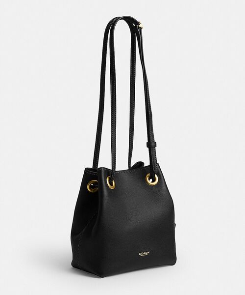 COACH(コーチ)の「ジェイド ドローストリング バッグ(ショルダーバッグ・レディース・ブラック系その他・ONE)」の5枚目の写真
