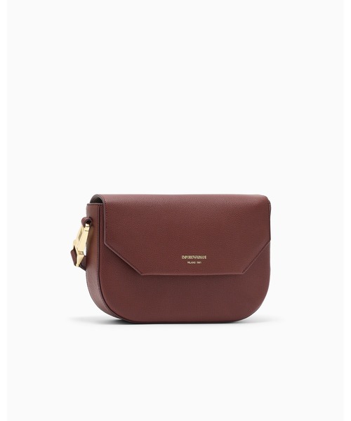 EMPORIO ARMANI(エンポリオアルマーニ)の「【エンポリオ アルマーニ】Emporio Armani 1981 レザーショルダーバッグ(ショルダーバッグ・レディース・ダークウッド/ブラック・FREE)」の4枚目の写真