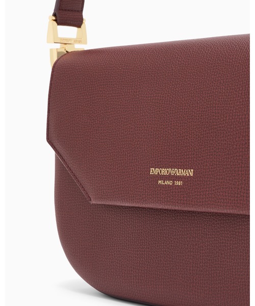 EMPORIO ARMANI(エンポリオアルマーニ)の「【エンポリオ アルマーニ】Emporio Armani 1981 レザーショルダーバッグ(ショルダーバッグ・レディース・ダークウッド/ブラック・FREE)」の8枚目の写真