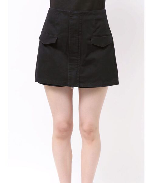 MURUA（ムルーア）の「フロントZIPドッキングスカートパンツ　夏服（その他パンツ・レディース・カーキ/ベージュ/ブラック・1/2）」の15枚目の写真
